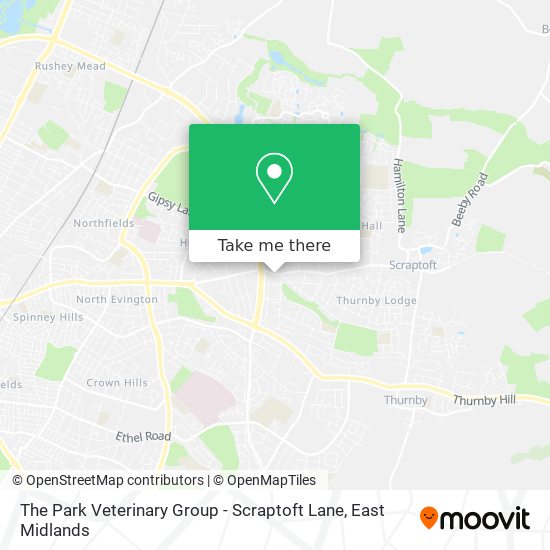 The Park Veterinary Group - Scraptoft Lane map