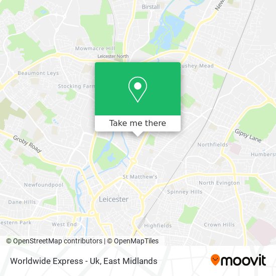 Worldwide Express - Uk map