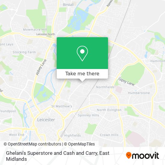 Ghelani's Superstore and Cash and Carry map