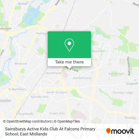 Sainsburys Active Kids Club At Falcons Primary School map