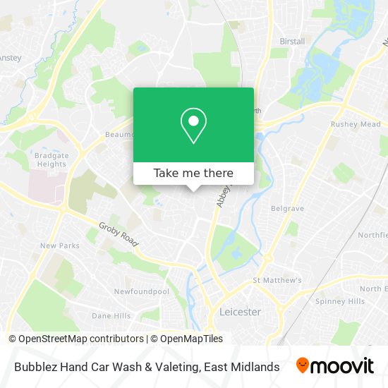 Bubblez Hand Car Wash & Valeting map