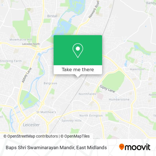 Baps Shri Swaminarayan Mandir map