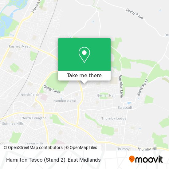 Hamilton Tesco (Stand 2) map