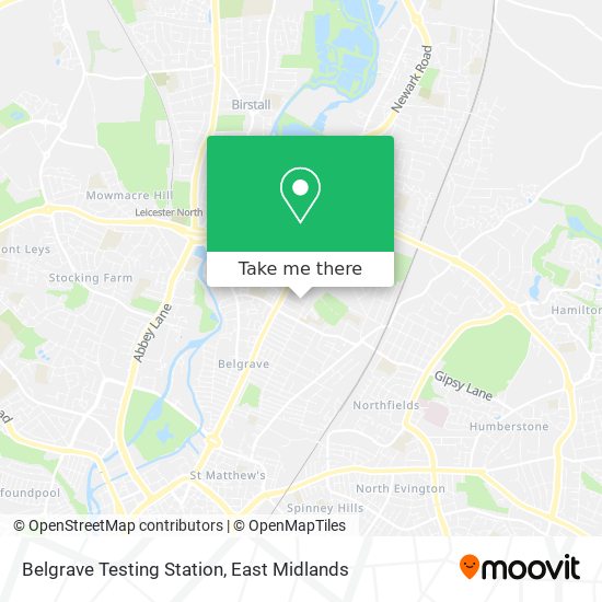 Belgrave Testing Station map