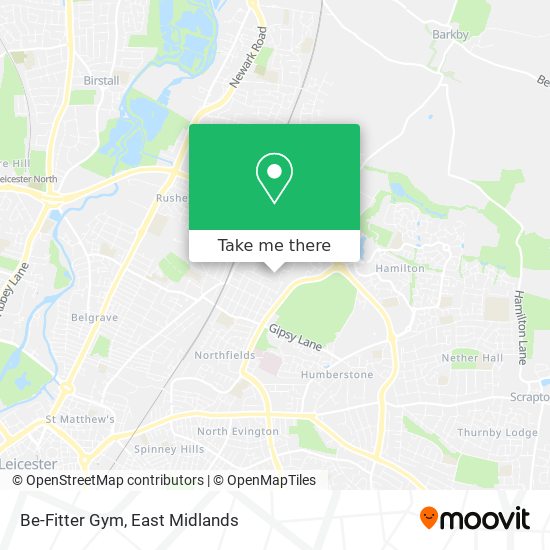 Be-Fitter Gym map