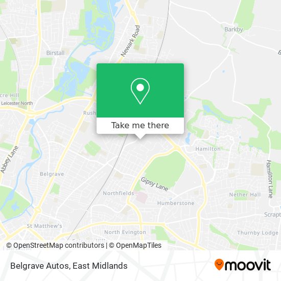 Belgrave Autos map