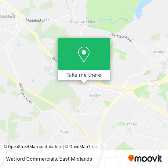 Watford Commercials map