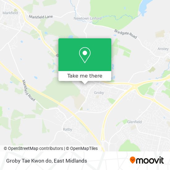 Groby Tae Kwon do map