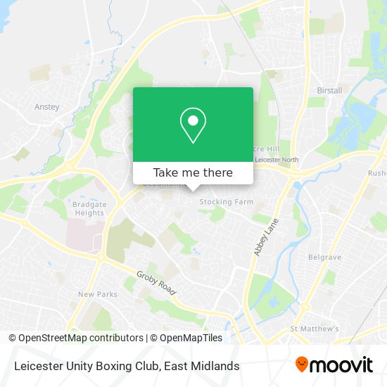 Leicester Unity Boxing Club map