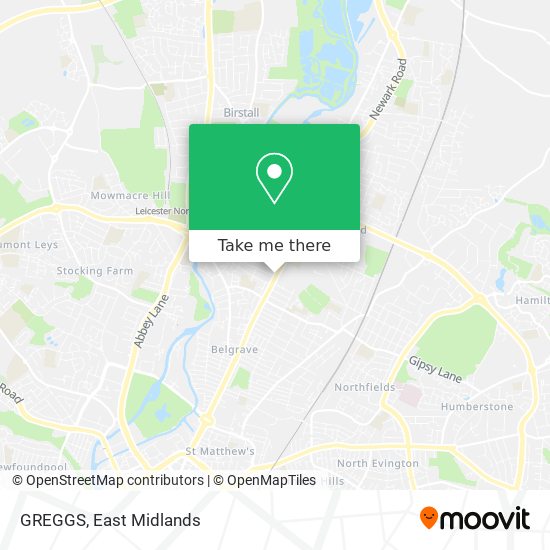 GREGGS map