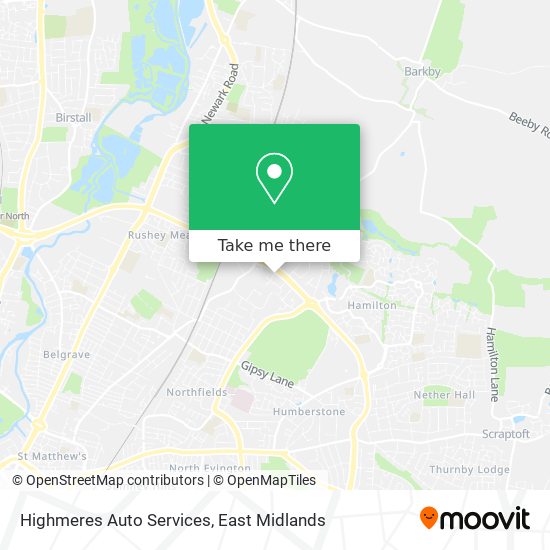 Highmeres Auto Services map