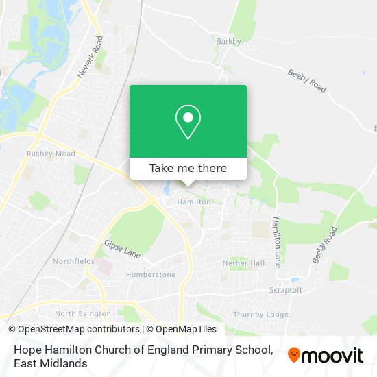 Hope Hamilton Church of England Primary School map
