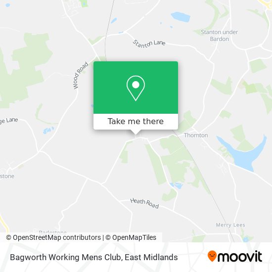 Bagworth Working Mens Club map