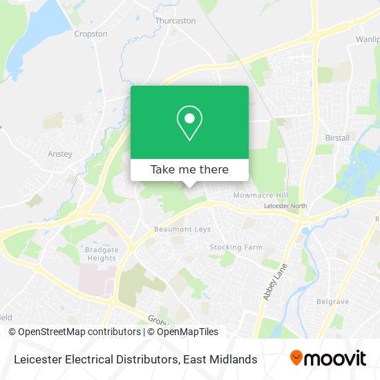 Leicester Electrical Distributors map