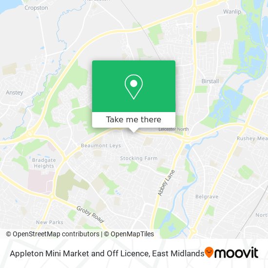 Appleton Mini Market and Off Licence map