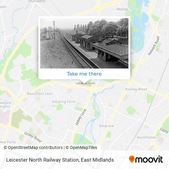 Leicester North Railway Station map