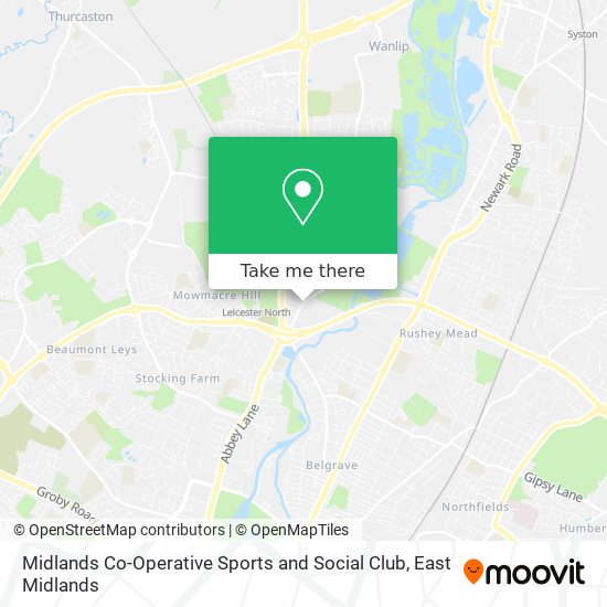 Midlands Co-Operative Sports and Social Club map