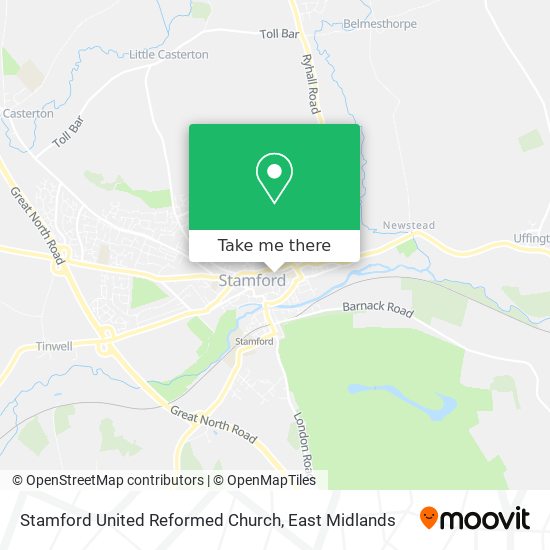 Stamford United Reformed Church map