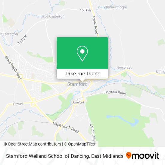 Stamford Welland School of Dancing map