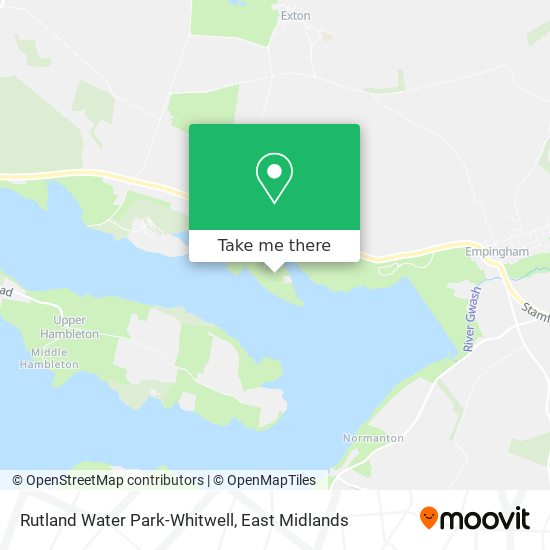 Rutland Water Park-Whitwell map