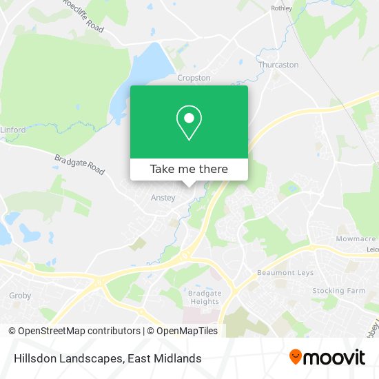 Hillsdon Landscapes map