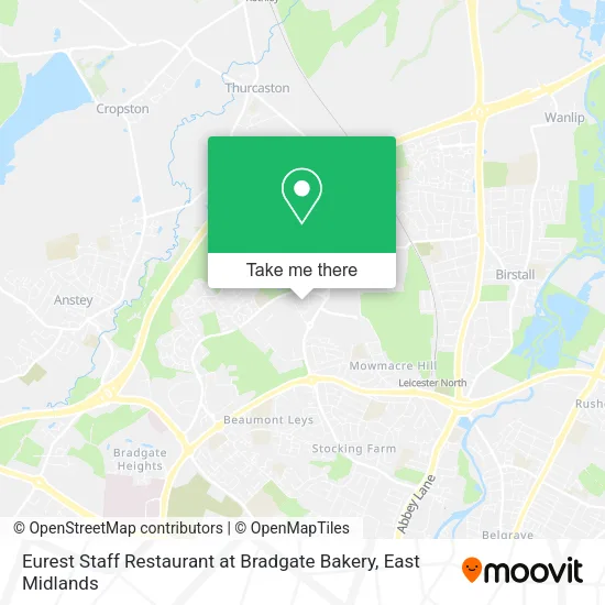 Eurest Staff Restaurant at Bradgate Bakery map