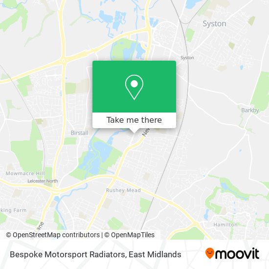 Bespoke Motorsport Radiators map