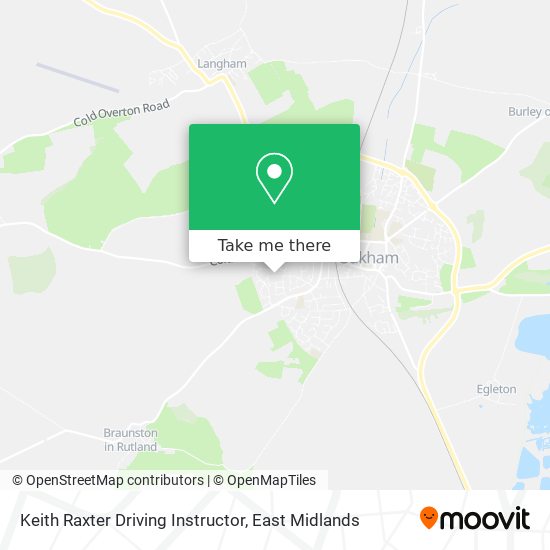 Keith Raxter Driving Instructor map