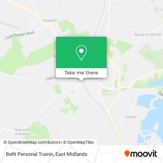 Befit Personal Trainin map