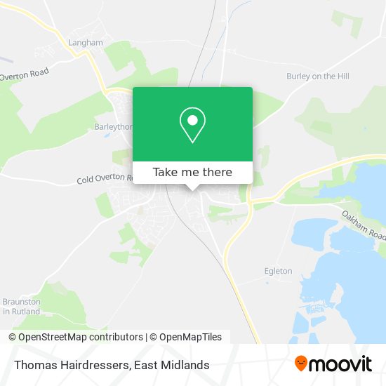 Thomas Hairdressers map