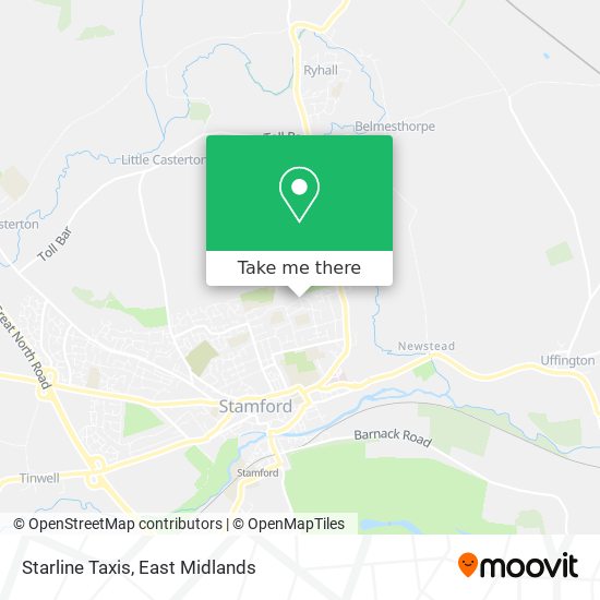 Starline Taxis map