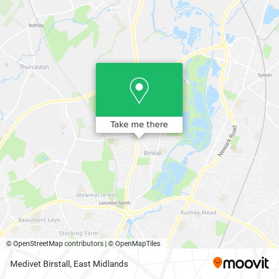 Medivet Birstall map