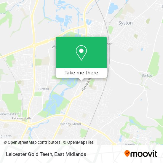 Leicester Gold Teeth map