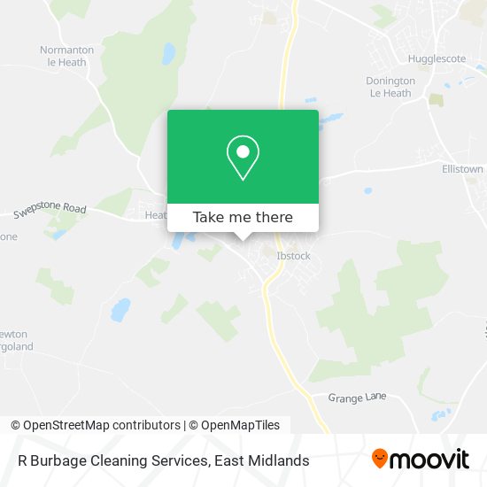 R Burbage Cleaning Services map