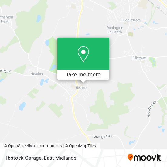 Ibstock Garage map