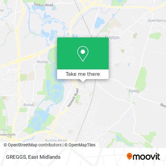 GREGGS map