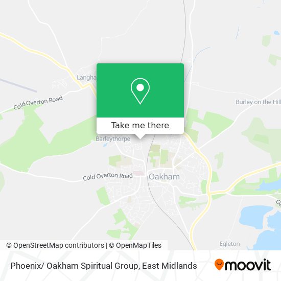 Phoenix/ Oakham Spiritual Group map