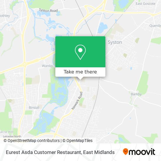 Eurest Asda Customer Restaurant map