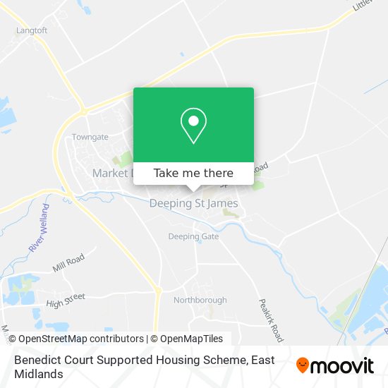 Benedict Court Supported Housing Scheme map