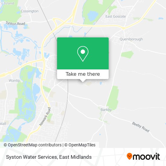 Syston Water Services map