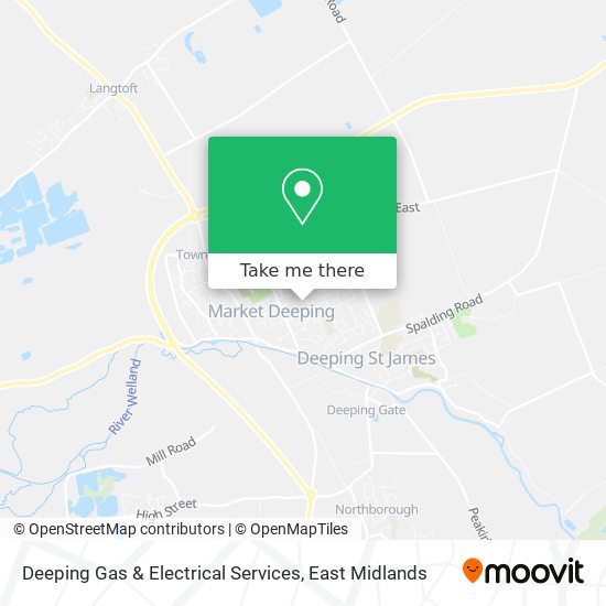 Deeping Gas & Electrical Services map