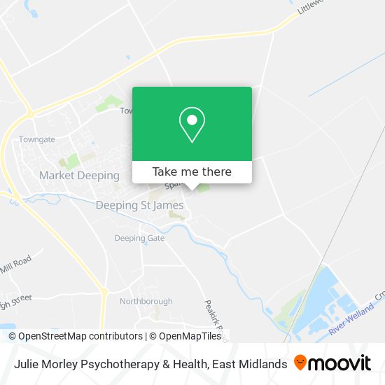 Julie Morley Psychotherapy & Health map