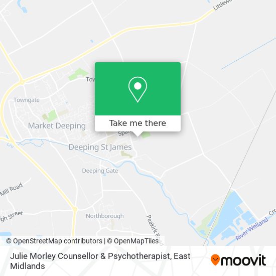 Julie Morley Counsellor & Psychotherapist map