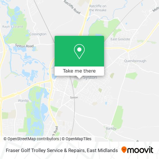 Fraser Golf Trolley Service & Repairs map