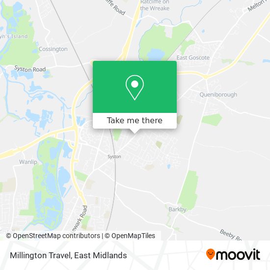 Millington Travel map