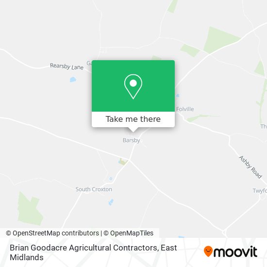 Brian Goodacre Agricultural Contractors map