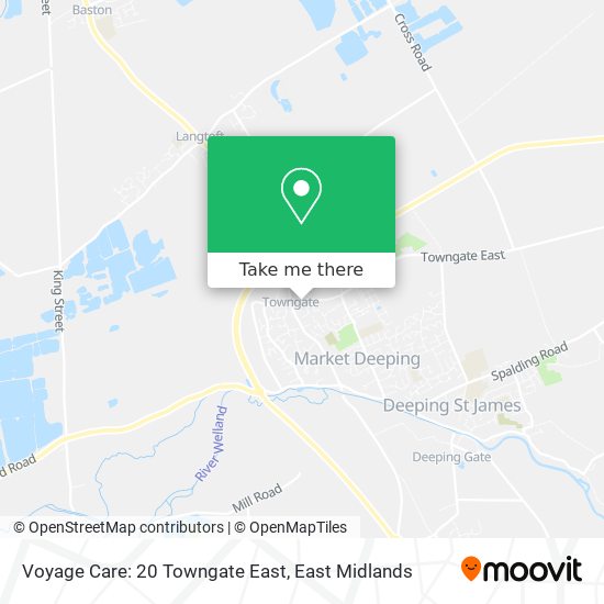 Voyage Care: 20 Towngate East map