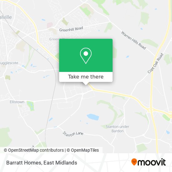 Barratt Homes map