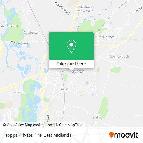 Topps Private Hire map