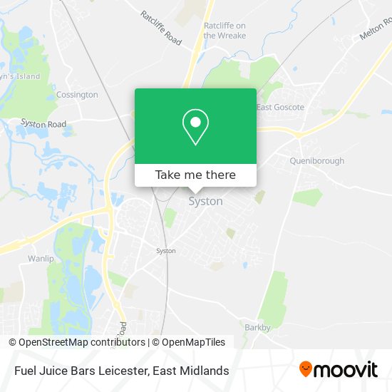 Fuel Juice Bars Leicester map